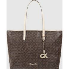 Calvin Klein Brun Tote Bag & Shopper tasker Calvin Klein Recycled Logo Tote Bag BROWN One Size