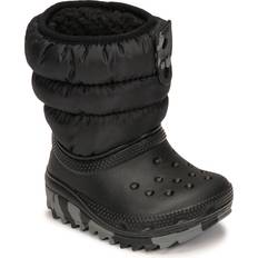 Crocs Vintersko Børnesko Crocs kids Toddler Classic Neo Puff Boot Boots Black 25