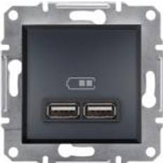 Schneider Electric Fjernafbrydere Schneider Electric Asfora 2.1A USB charger [Levering: 6-14 dage]