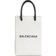 Balenciaga Tote Bag & Shopper tasker Balenciaga Mini Sac Shopping Blanc Cuir De Veau