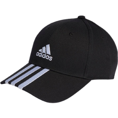 Adidas Tilbehør adidas 3-Stripes Cotton Twill Baseball Cap - Black/White