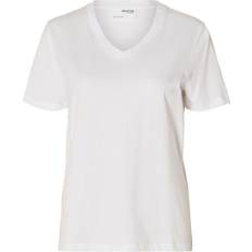 Selected 40 T-shirts & Toppe Selected Klassisk T-shirt hvid