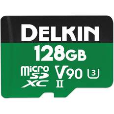 Delkin 128 GB Hukommelseskort & USB Stik Delkin microSD Power 2000x UHS-II V90 R300/W250 128GB Hukommelseskort
