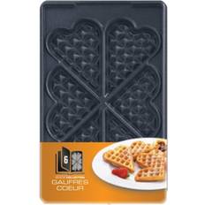 Aftagelige plader Vaffeljern Tefal Snack Collection 6 Heart shaped waffles