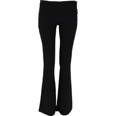 Bukser Gina Tricot Soft Touch Folded Flare Trousers - Black