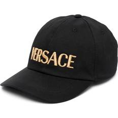 Versace Hovedbeklædning Versace Black Embroidered Cap 2B150-Black Gold