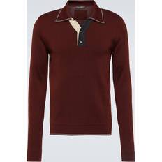52 - Rød Polotrøjer Dolce & Gabbana Wool polo-shirt with contrasting details