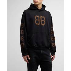 Balenciaga Overdele Balenciaga Crypto cotton jersey hoodie black