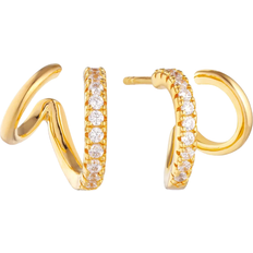 Sif Jakobs Ellera Due Piccolo Earrings - Gold/Transparent