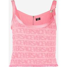 Versace T-shirts & Toppe Versace Safety Pin cotton top pink
