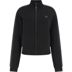 Guess Viskose Tøj Guess Front zip Sweatshirt - Black