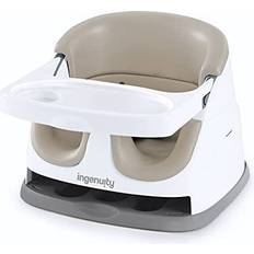 Sædehynder Ingenuity Baby Base 2-in-1 Booster Feeding & Floor Seat with Self-Storing Tray, Cashmere
