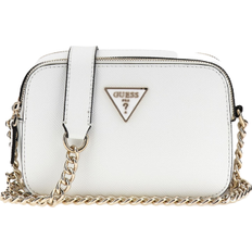 Guess Indvendig lomme Håndtasker Guess Noelle Saffiano Crossbody Bag - White