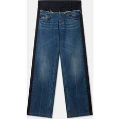 Stella McCartney Jeans Stella McCartney Twill Panelled Denim Wide Leg Jeans, Woman, Vintage Wash