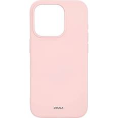 Gear Onsala iPhone 15 Pro silikoneetui lyserød