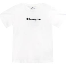 Champion Bomuld - Herre - S T-shirts & Toppe Champion Branded Tape T-shirt Børn Hvid 155