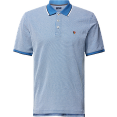 Jack & Jones Skjortekrave T-shirts & Toppe Jack & Jones Bluwin Plain Spread Collar Polo - Light Blue
