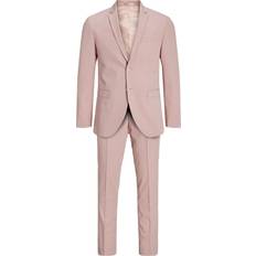 Ensfarvet - Pink Jakkesæt Jack & Jones Franco Slim Fit Suit - Pink/Rose Tan