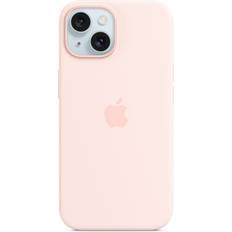 Apple iPhone 15 - Pink Mobilcovers Apple Silicone Case with MagSafe for iPhone 15
