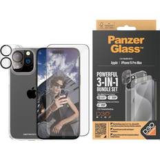 Skærmbeskyttelse & Skærmfiltre PanzerGlass 3-in-1 Privacy Protection Pack for iPhone 15 Pro Max