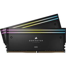 Corsair 64 GB - DDR5 RAM Corsair Dominator Titanium RGB Grey DDR5 6000MHz 2x32GB (CMP64GX5M2B6000Z30)