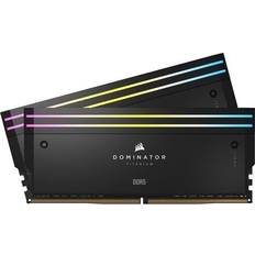 64 GB - 6400 MHz - DDR5 RAM Corsair Dominator Titanium RGB Black DDR5 6400MHz 2x32GB ECC (CMP64GX5M2B6400C32)