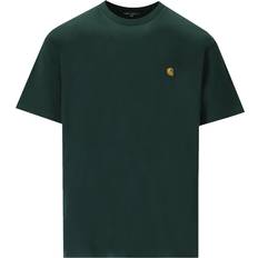 Bomuld - Grøn - Løs T-shirts Carhartt WIP Chase T-Shirt - Discovery Green/Gold