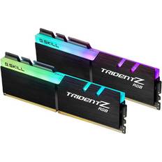 3200 MHz - 64 GB - DDR4 - Sort RAM G.Skill Trident Z RGB LED DDR4 3200MHz 2x32GB (F4-3200C16D-64GTZR)