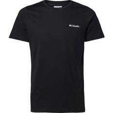 Columbia Herre - S - Økologisk materiale T-shirts Columbia Rapid Ridge T-Shirt Black, Campsite Icons Graphic