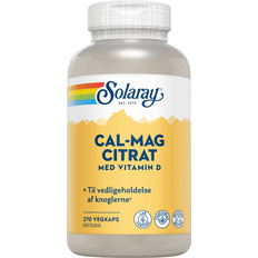 D-vitaminer Vitaminer & Mineraler Solaray Cal-Mag Citrate with Vitamin D 270 stk