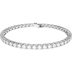 Swarovski Matrix Tennis Bracelet - Silver/Transparent
