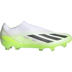 Adidas 45 ½ - Unisex Fodboldstøvler adidas X Crazyfast.1 LL FG - Cloud White/Core Black/Lucid Lemon