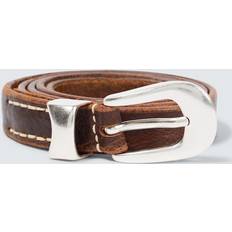 Our Legacy Lang Tøj Our Legacy Leather belt brown