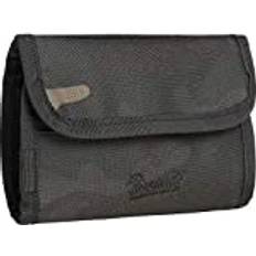 Brandit wallet two zipped coin compartment foldable travel dark
