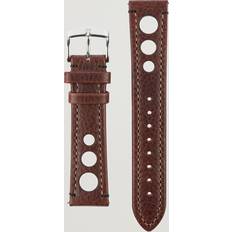 Hirsch Rally Natural Leather Racing Watch Brown