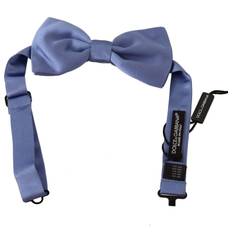 Dolce & Gabbana Purple 100% Silk Adjustable Neck Papillon Bow Men's Tie