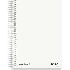 Mayland Dagkalender hvid PP-plast 2024