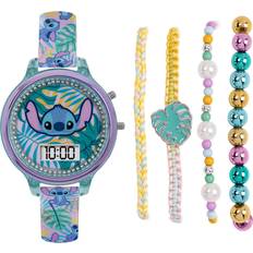 Dame Armbåndsure Disney Lilo and Stitch Digital and Bracelet Set
