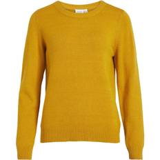 Gul - Nylon Sweatere Vila Ril Round Neck Knitted Pullover - Arrowwood