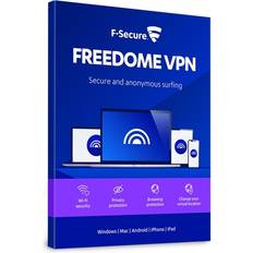 F-Secure Windows Kontorsoftware F-Secure VPN 1 year, 3 mobiles/tablets Mobile