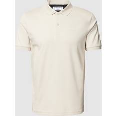 Calvin Klein Beige T-shirts & Toppe Calvin Klein Slim Fit Polo Shirt Stony Beige