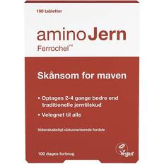 Mavesundhed aminoJern Ferrochel 25mg 100 stk