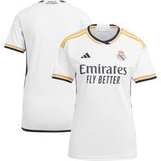Dame - Real Madrid Supporterprodukter adidas Real Madrid 23/24 Woman Short Sleeve T-shirt Home