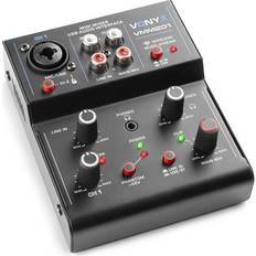 2 channel mixer usb Vonyx VMM201 2-Channel Mixer with USB Audio Interface TILBUD NU