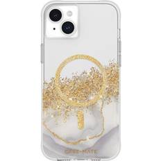 Case-Mate Karat Marble MagSafe iPhone 15 Plus Cover Klar
