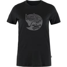 Fjällräven Dame - XXL T-shirts & Toppe Fjällräven Women's Abisko Wool Fox SS, L, Black/Iron Grey