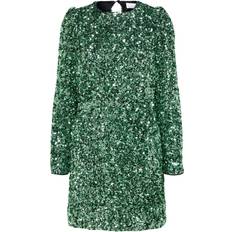 Selected Polyester Kjoler Selected Sequin Mini Dress - Loden Frost