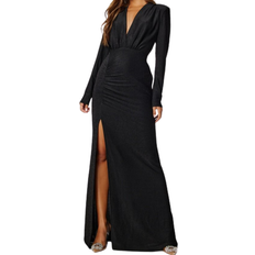 Lange kjoler - Sort - Stretch Bubbleroom Laurette Sparkling Gown - Black