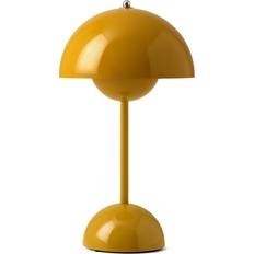 &Tradition Indendørsbelysning - Metal Lamper &Tradition Flowerpot VP9 Mustard Bordlampe 29.5cm