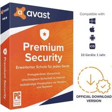 Avast Kontorsoftware Avast Premium Security Multi-Device full version ESD 10 devices